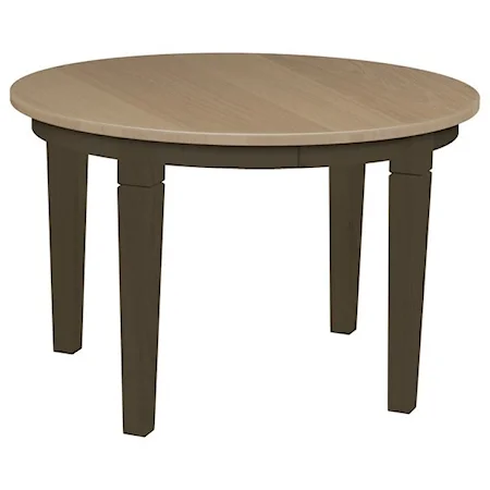 Oval Leg Table with 1 12" Self-Storing Leaf